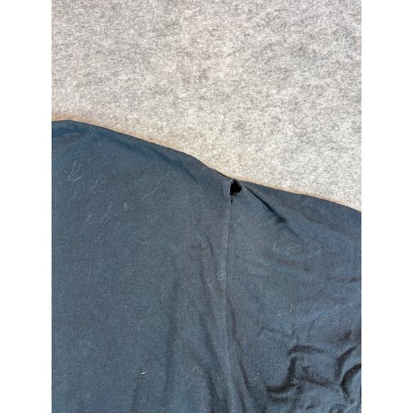 VINTAGE Y2K Shirt Mens XL Black Graphic Shield Cross Gothic Edgy Streetwear Tee - Picture 5 of 9